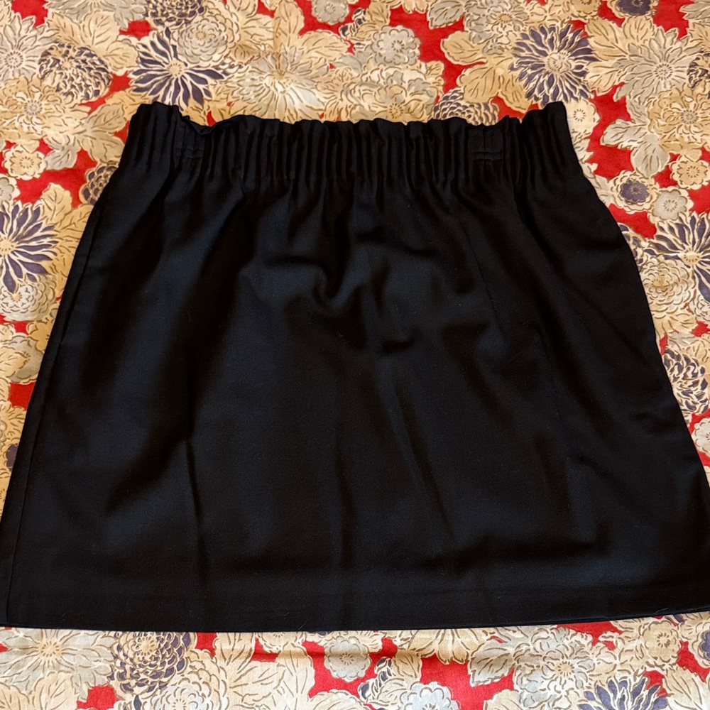 J. Crew Factory Elegant Black Mini Skirt